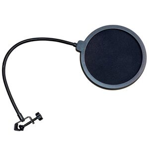 Microphone Pop Filter Screen with Adjustable Gooseneck Mount